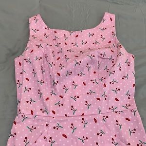 Collectif Cherries and Lips Pencil Dress.